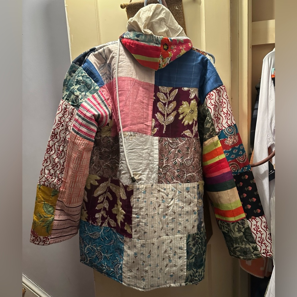 Multicolor Patchwork Jacket made in India NWT - image 7